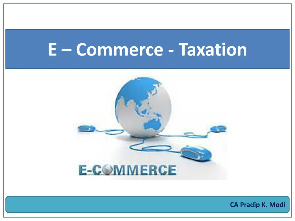 e commerce taxation n.w