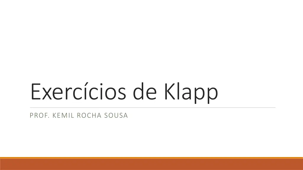 exerc cios de klapp n.w