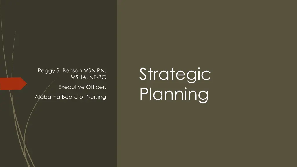 strategic planning n.w