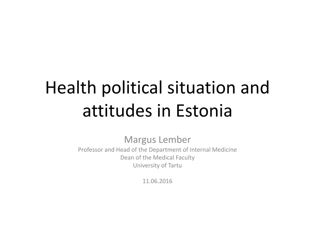 health political situation and attitudes n.w