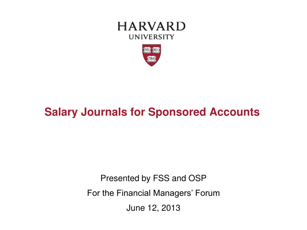 salary journals for sponsored accounts n.w