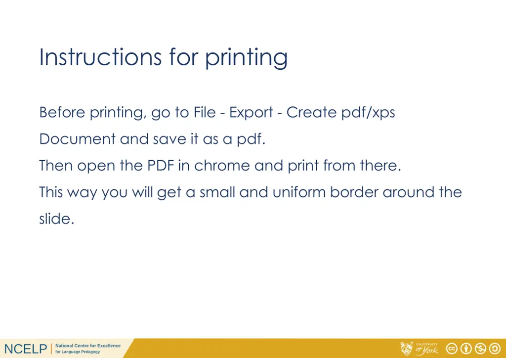 instructions for printing n.w