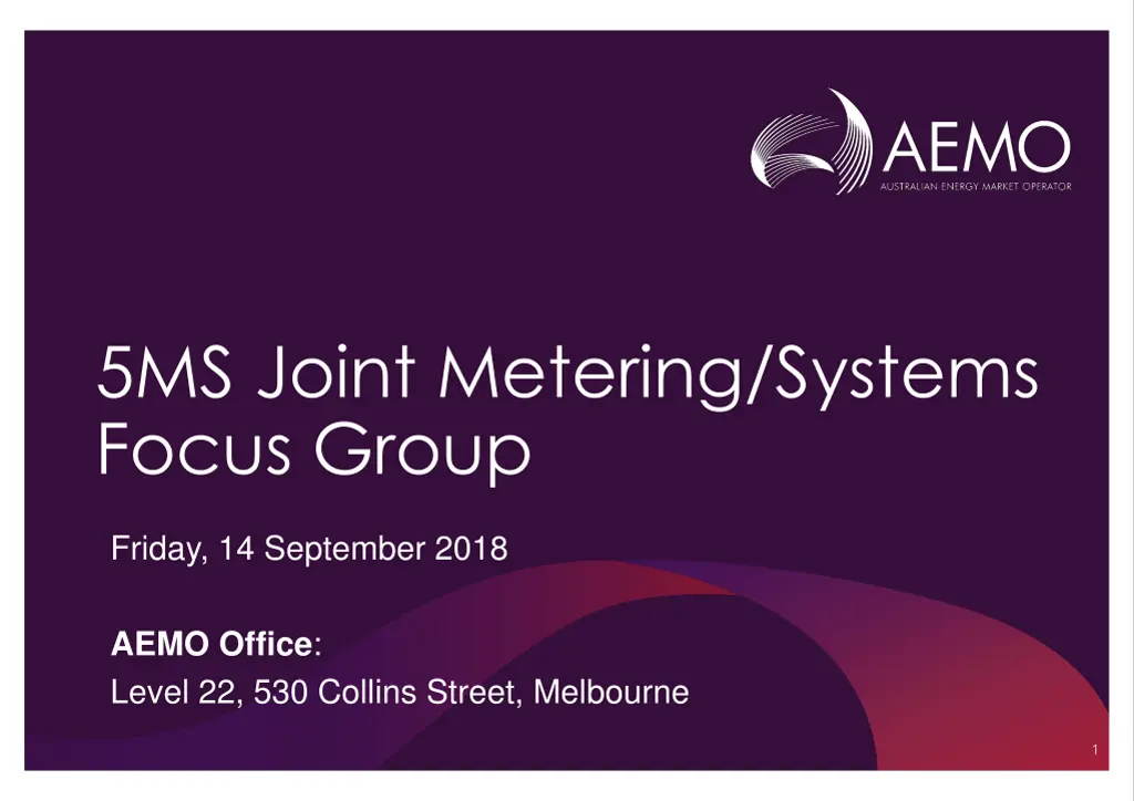 5ms joint metering systems focus group n.w