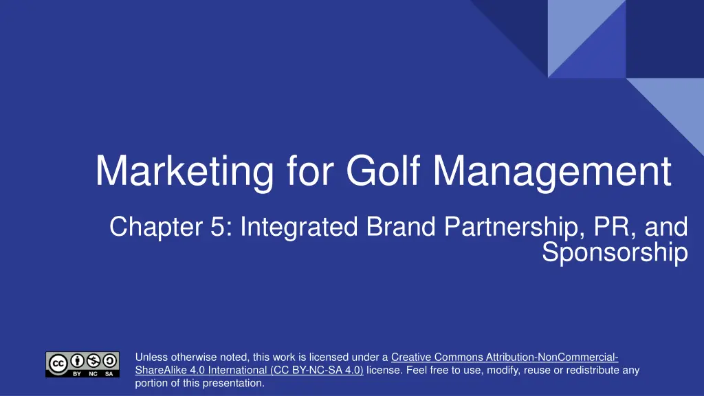 marketing for golf management n.w