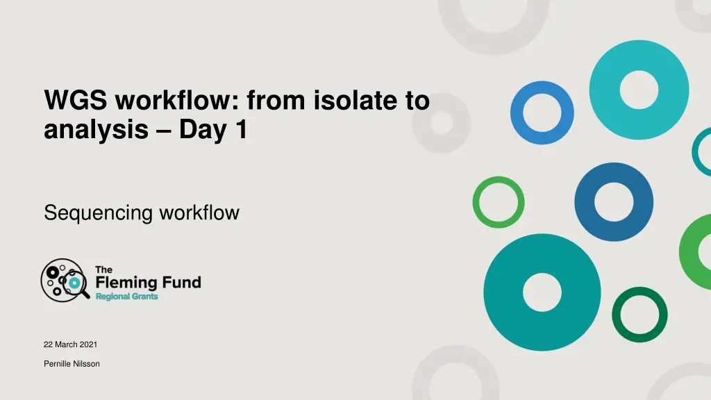 wgs workflow from isolate to analysis day 1 n.w