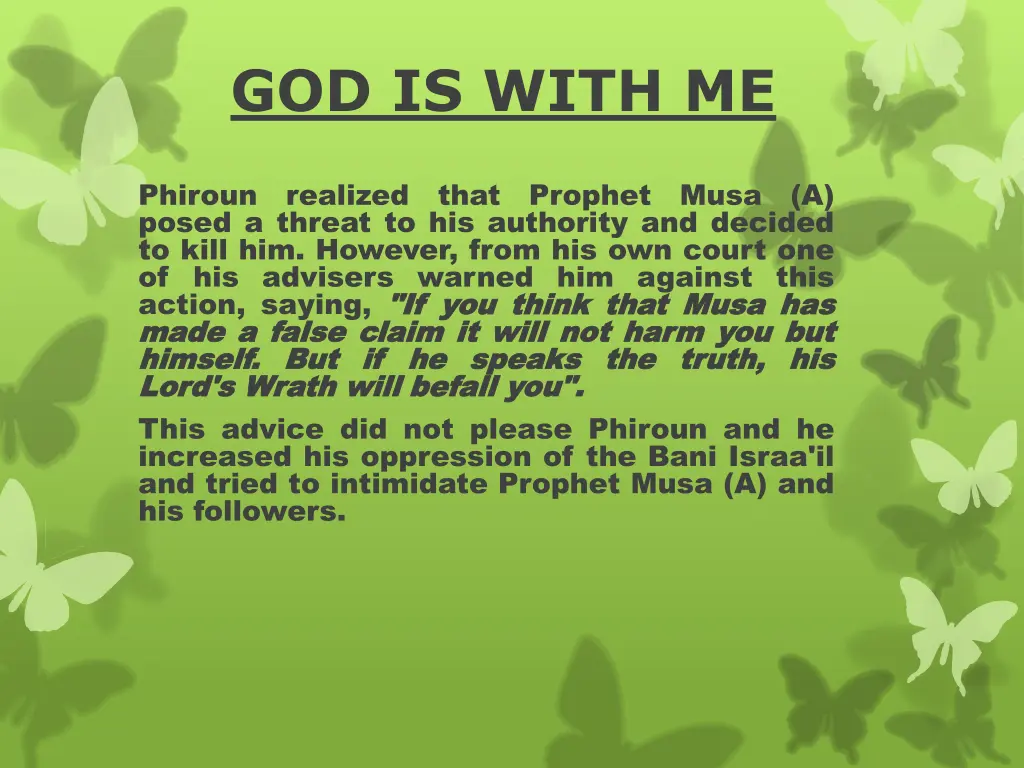 god is with me n.w