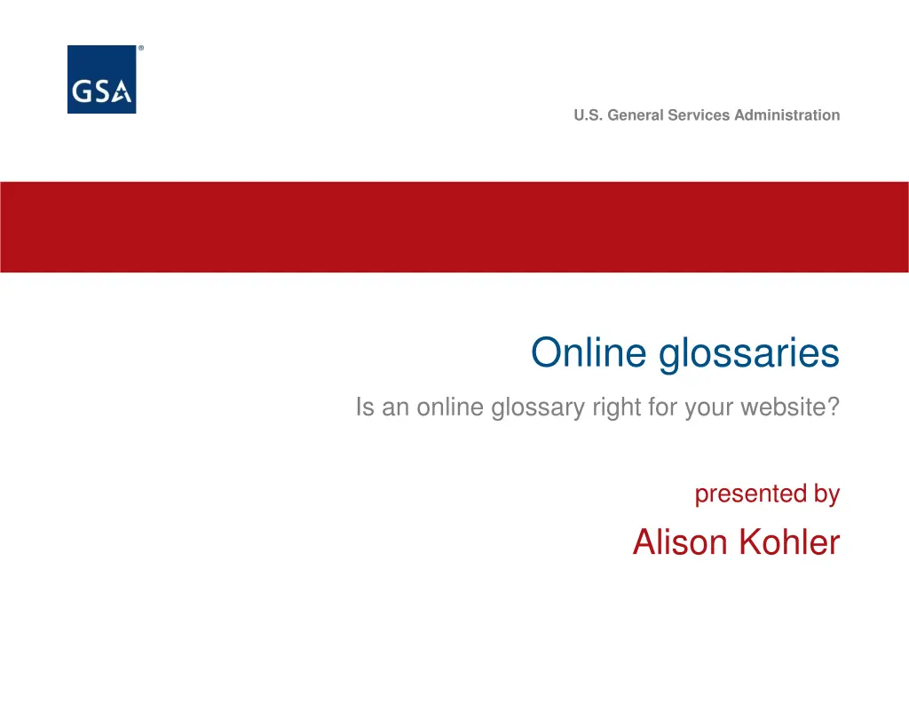 u s general services administration n.w