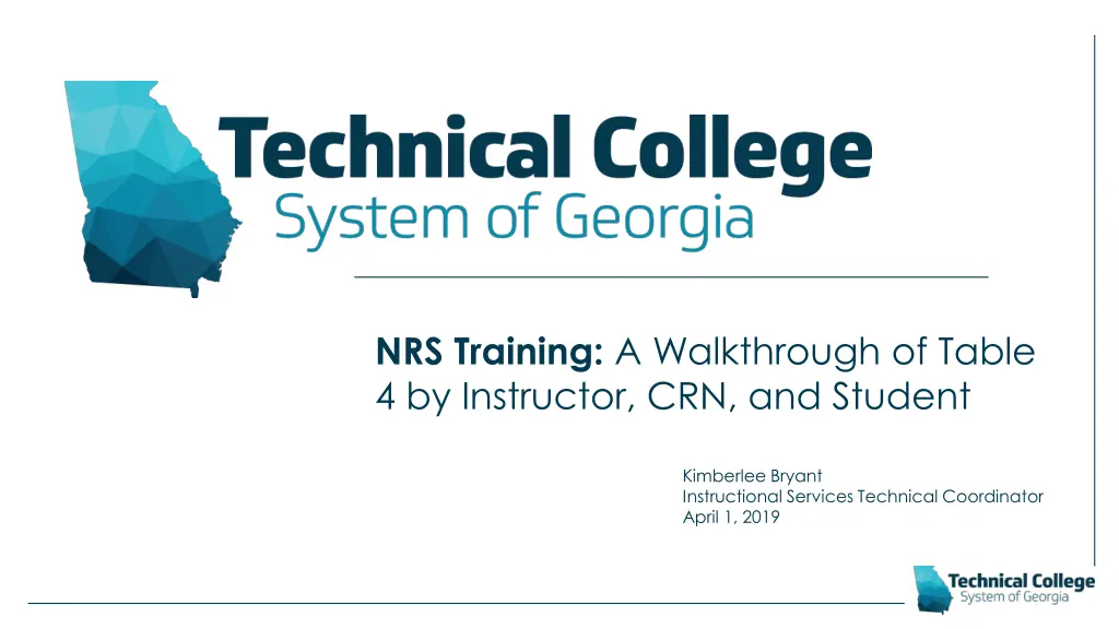 nrs training a walkthrough of table n.w