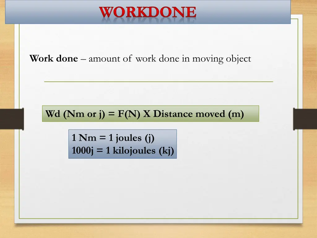 workdone n.w