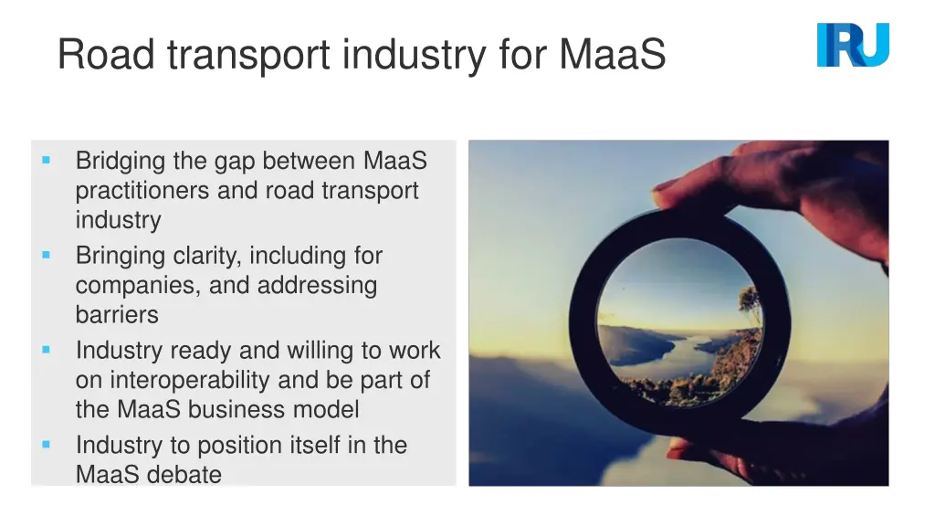 road transport industry for maas n.w