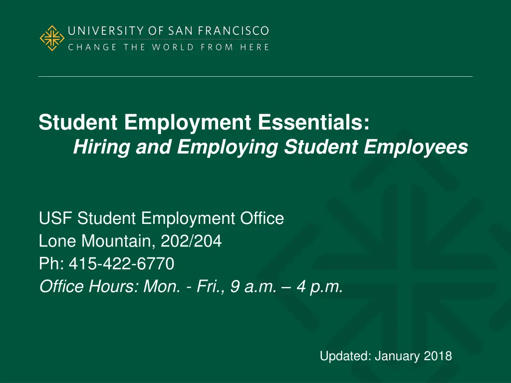 student employment essentials hiring n.w