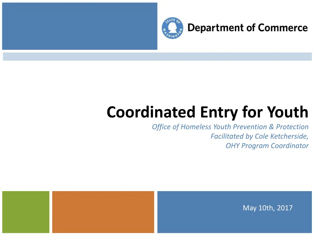 coordinated entry for youth office of homeless n.w