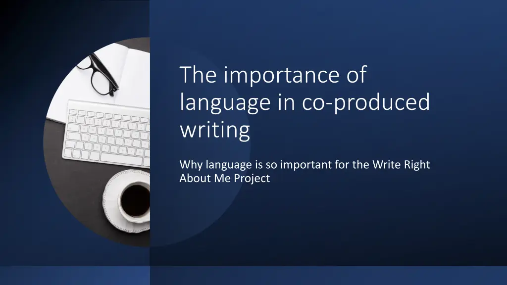 the importance of language in co produced writing n.w