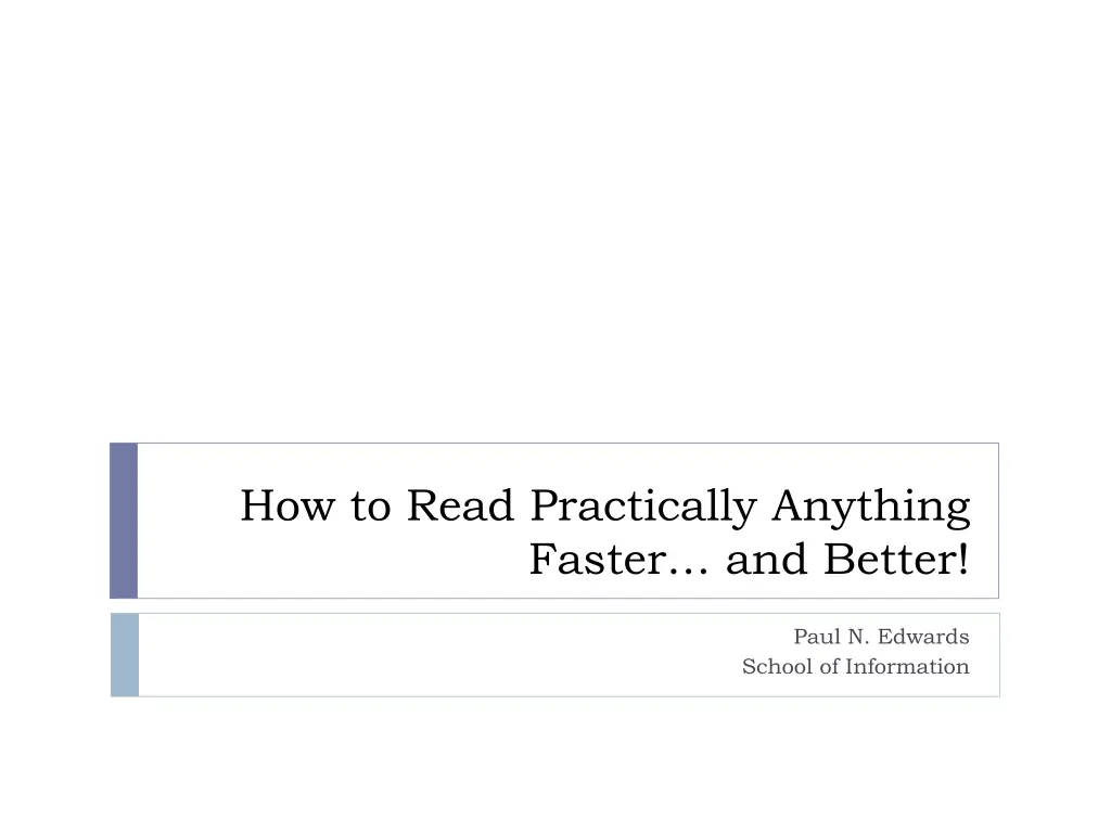 how to read practically anything faster and better n.w