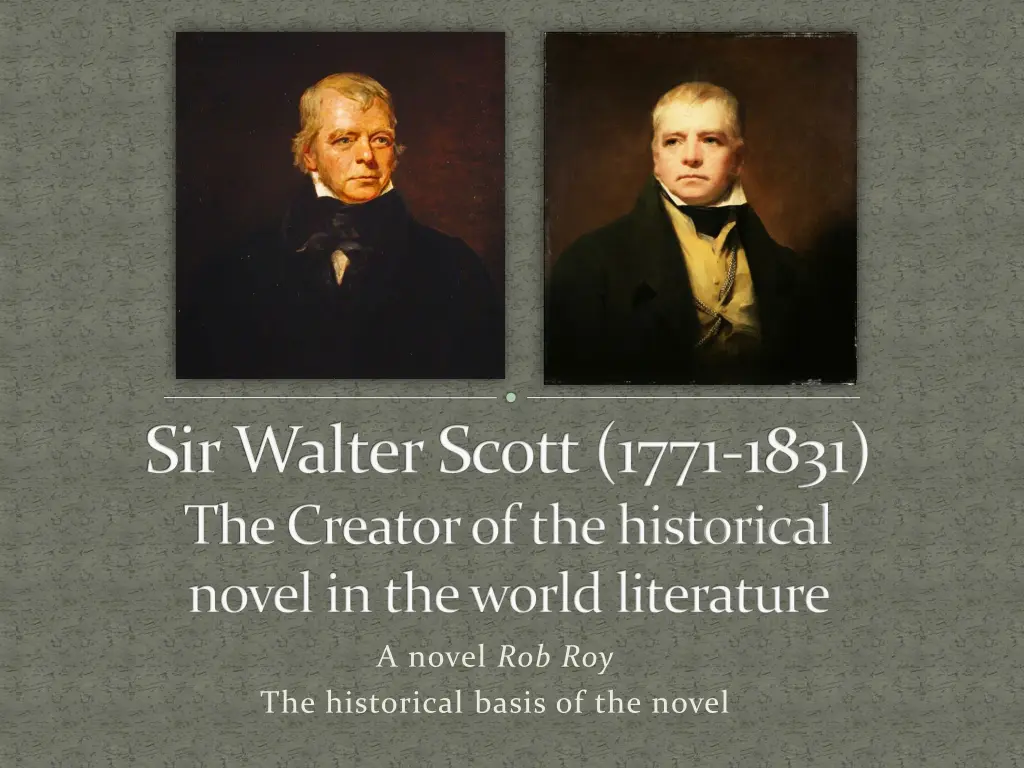 sir walter scott 1771 1831 the creator n.w