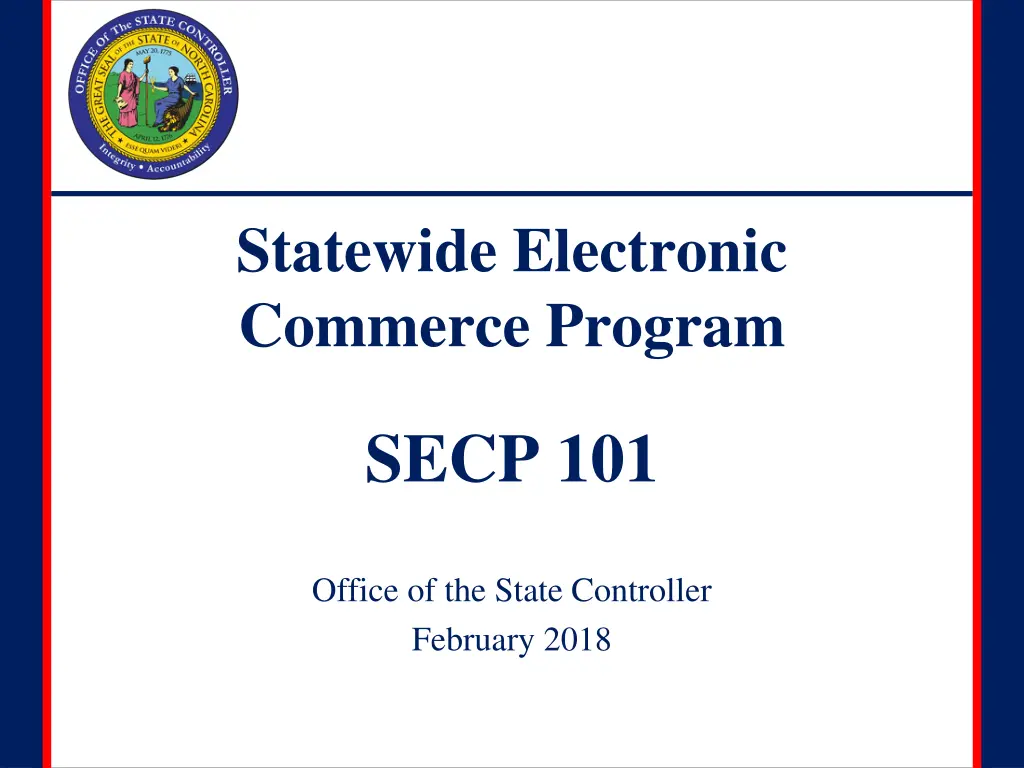 statewide electronic commerce program n.w