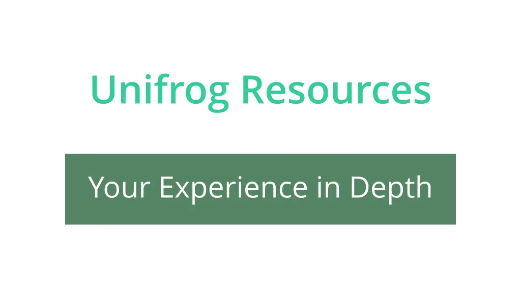 unifrog resources n.w