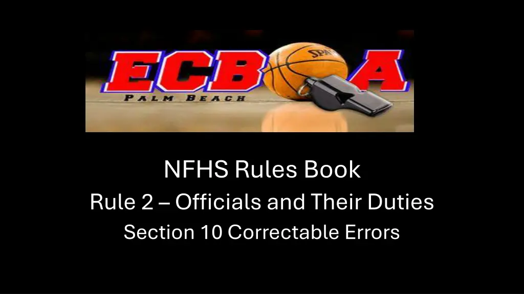 nfhs rules book rule 2 officials and their duties n.w