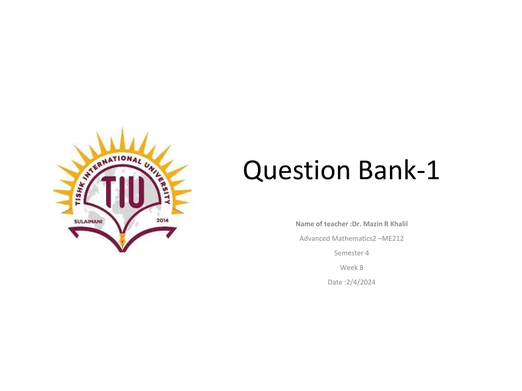 question bank 1 n.w