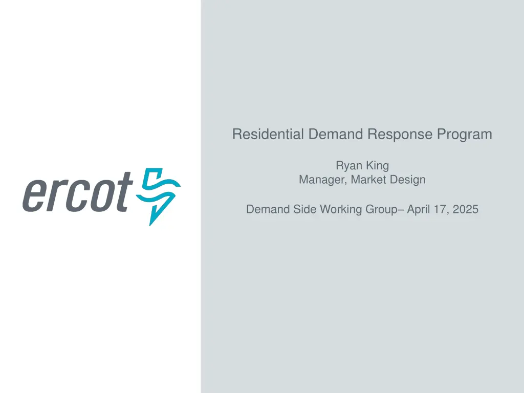 residential demand response program n.w