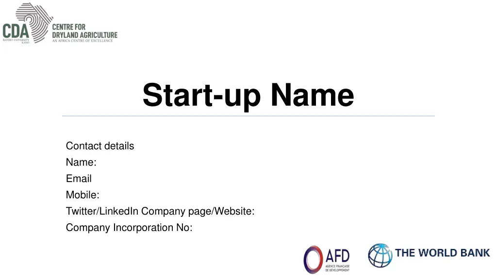 start up name n.w