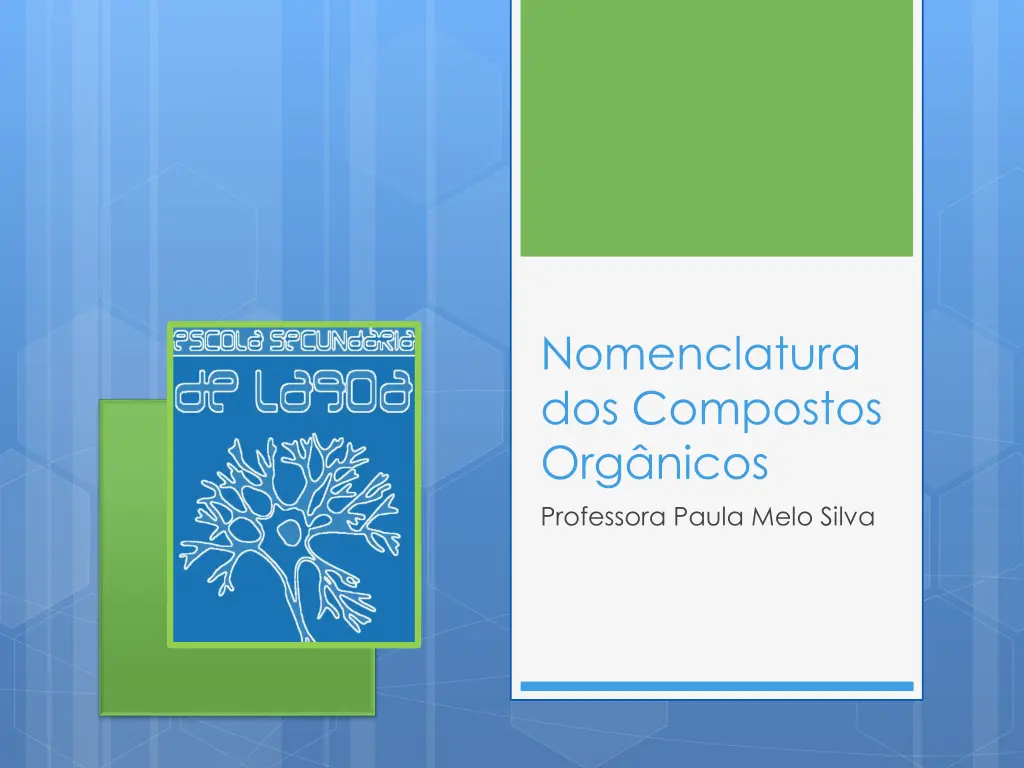 nomenclatura dos compostos org nicos professora n.w