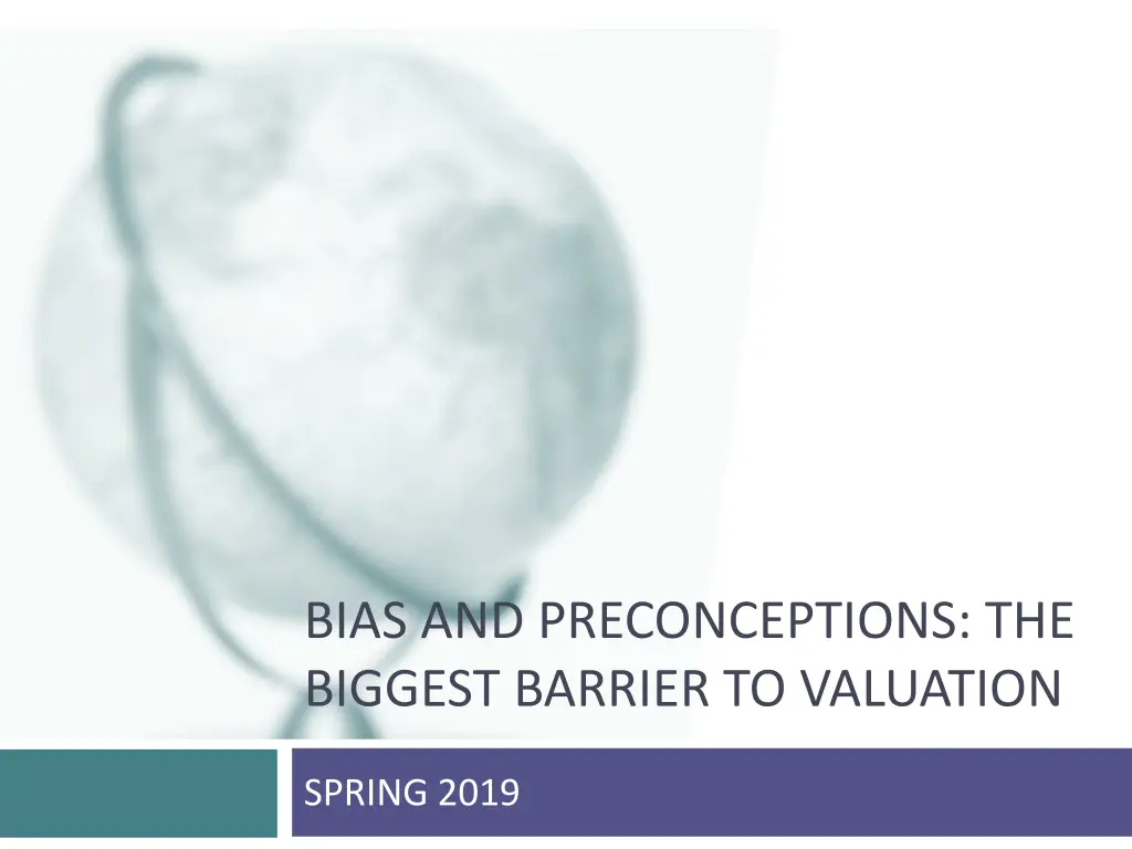 bias and preconceptions the biggest barrier n.w
