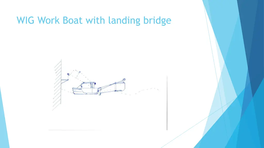 wig work boat with landing bridge n.w
