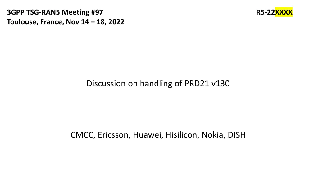 3gpp tsg ran5 meeting 97 toulouse france n.w
