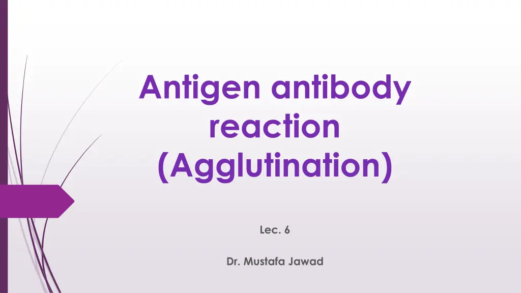 antigen antibody reaction agglutination n.w