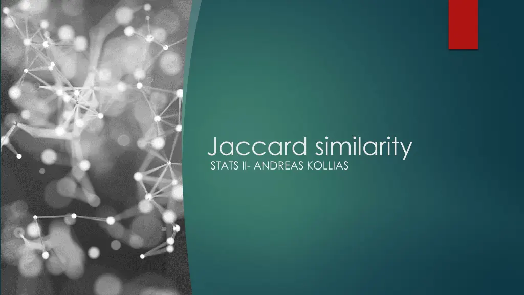 jaccard similarity stats ii andreas kollias n.w
