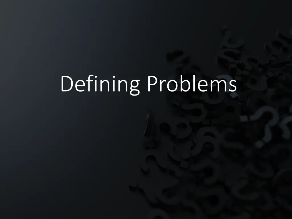 defining problems n.w