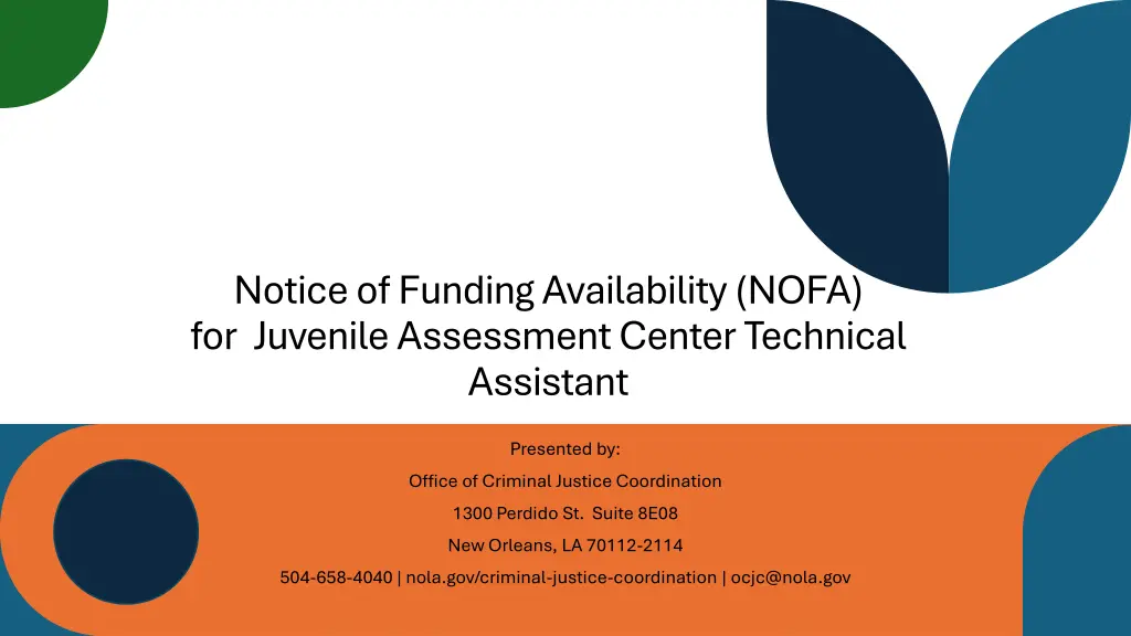 notice of funding availability nofa for juvenile n.w