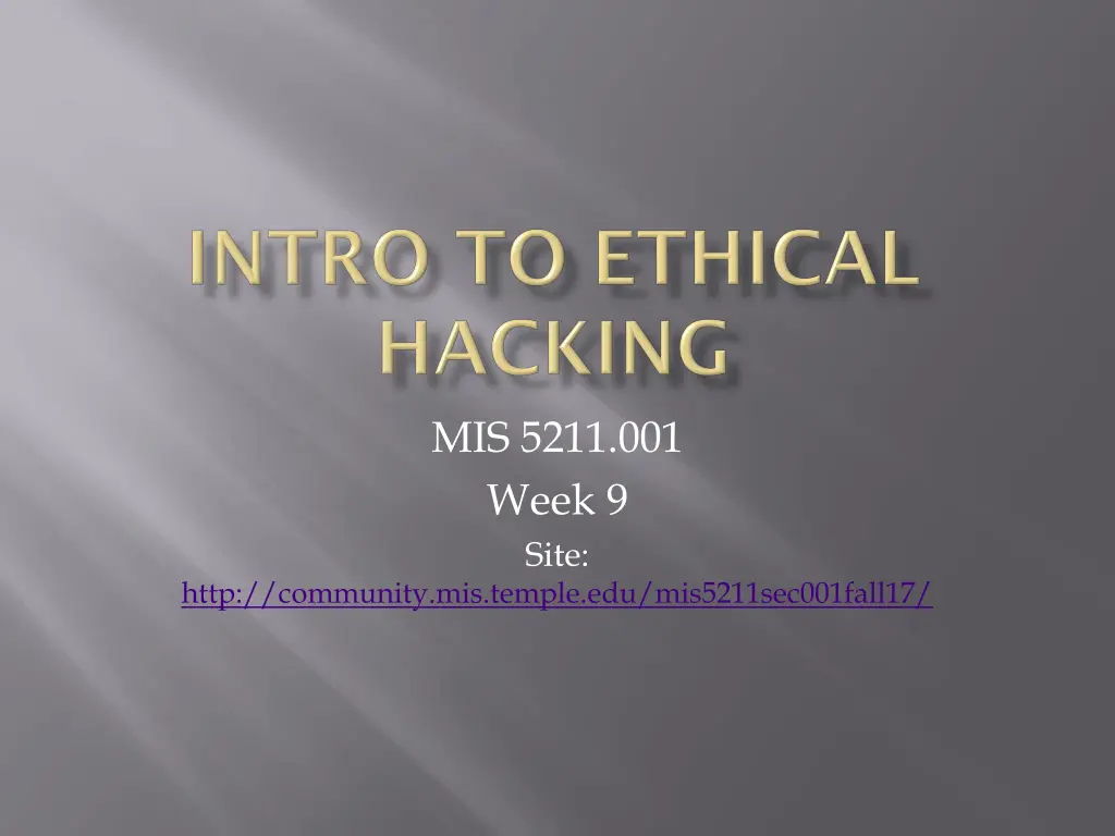 mis 5211 001 week 9 site n.w