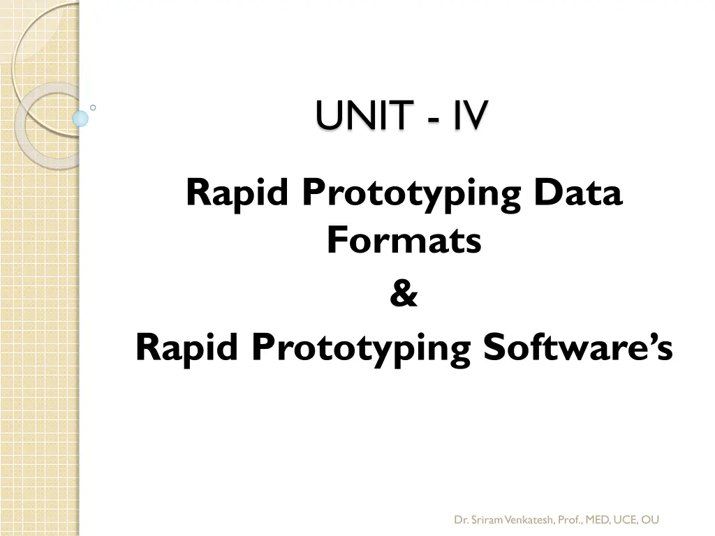unit iv n.w