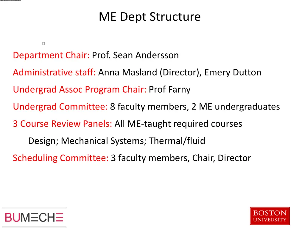me dept structure n.w