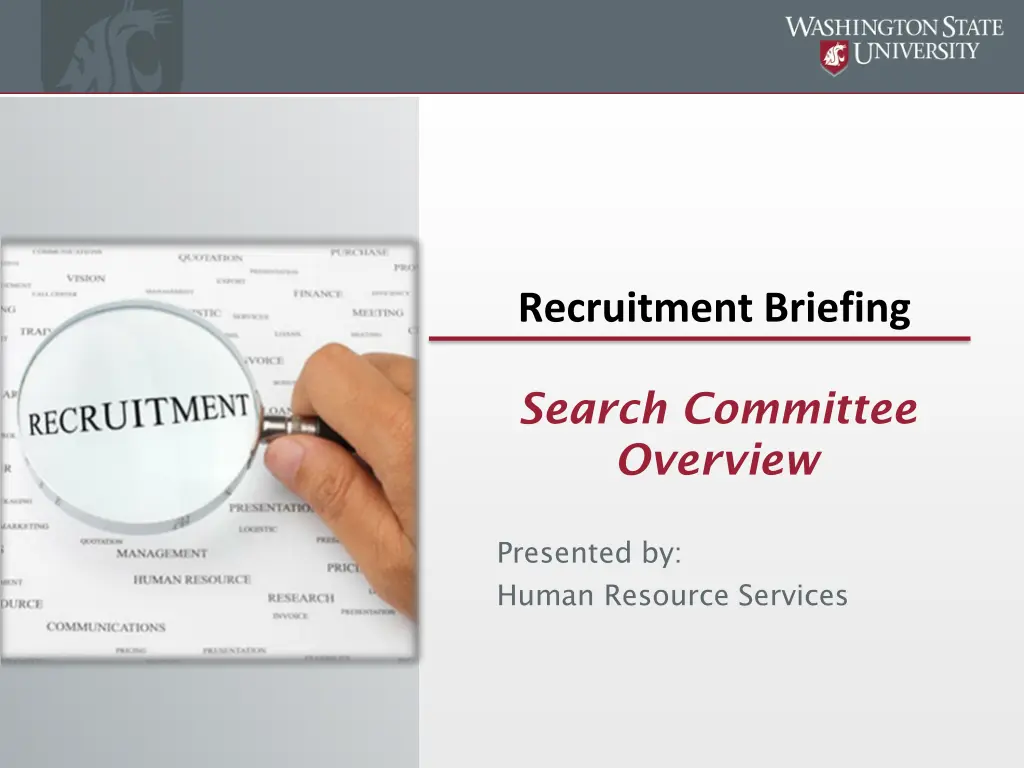 recruitment briefing n.w