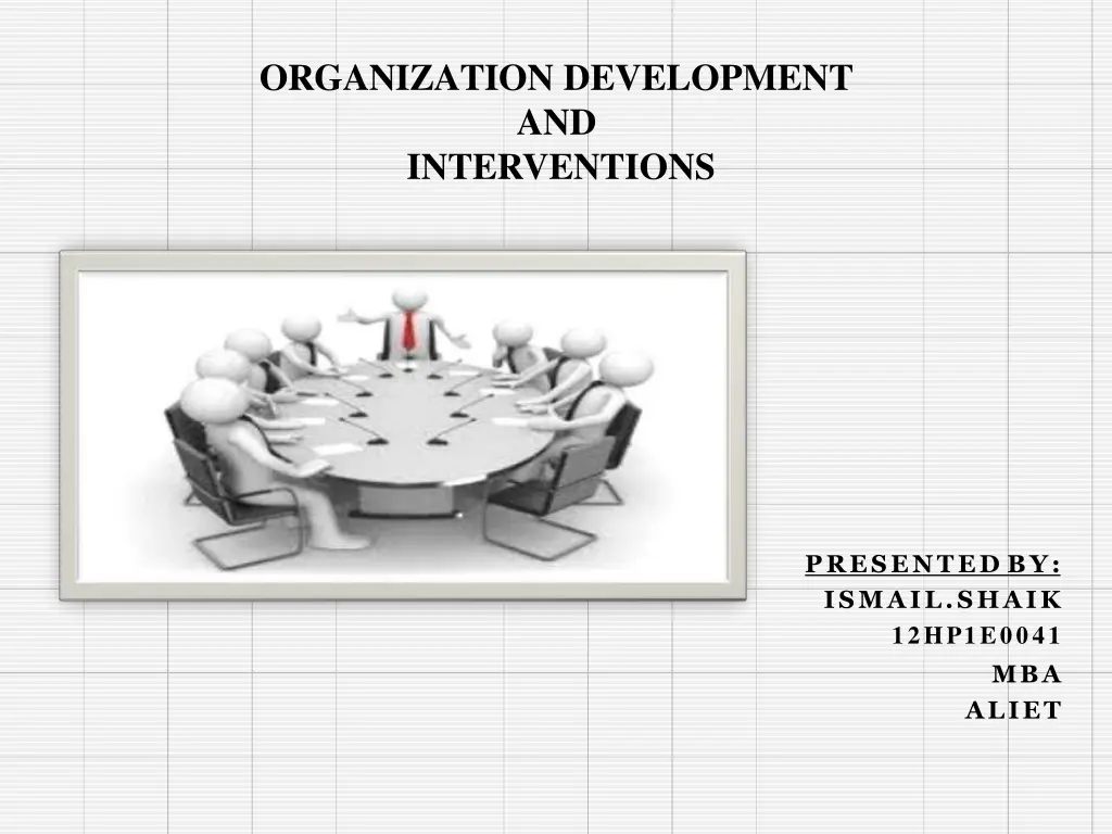 organization development and interventions n.w