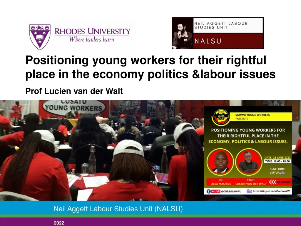 positioning young workers for their rightful n.w