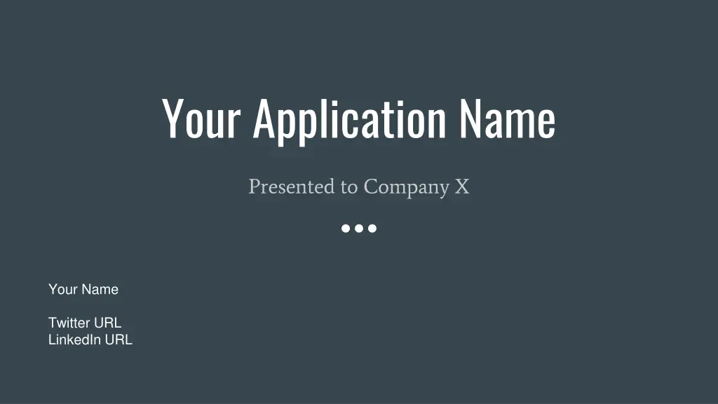 your application name n.w