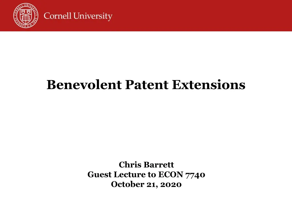 benevolent patent extensions n.w