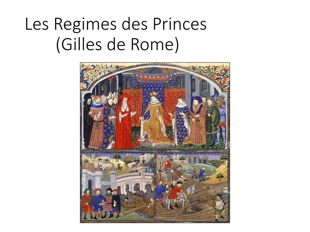 les regimes des princes gilles de rome n.w