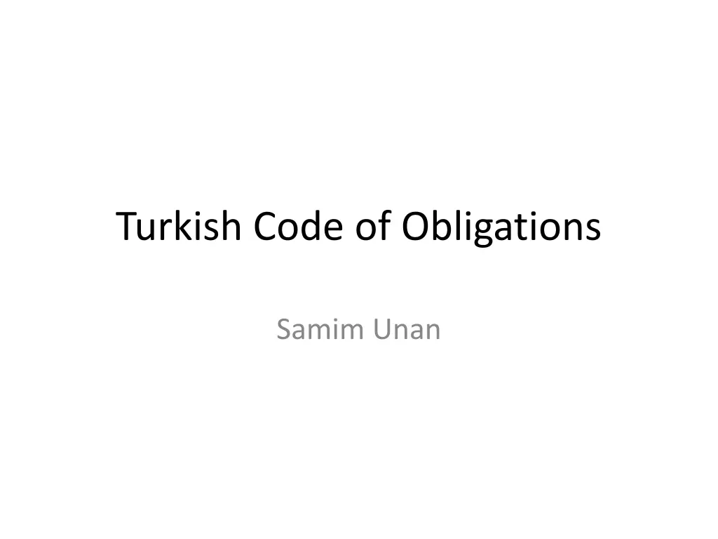 turkish code of obligations n.w