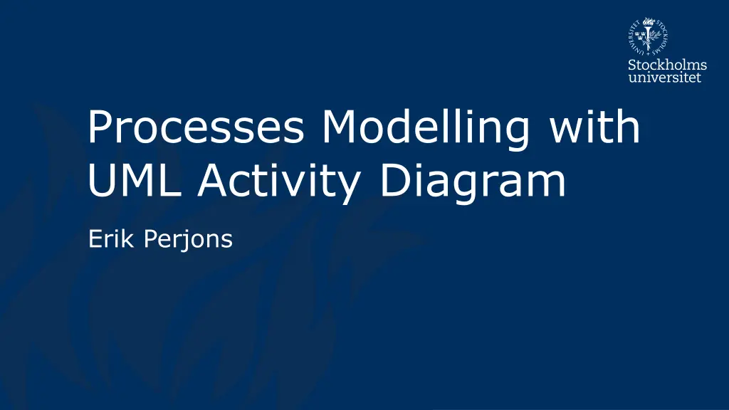 processes modelling with uml activity diagram n.w