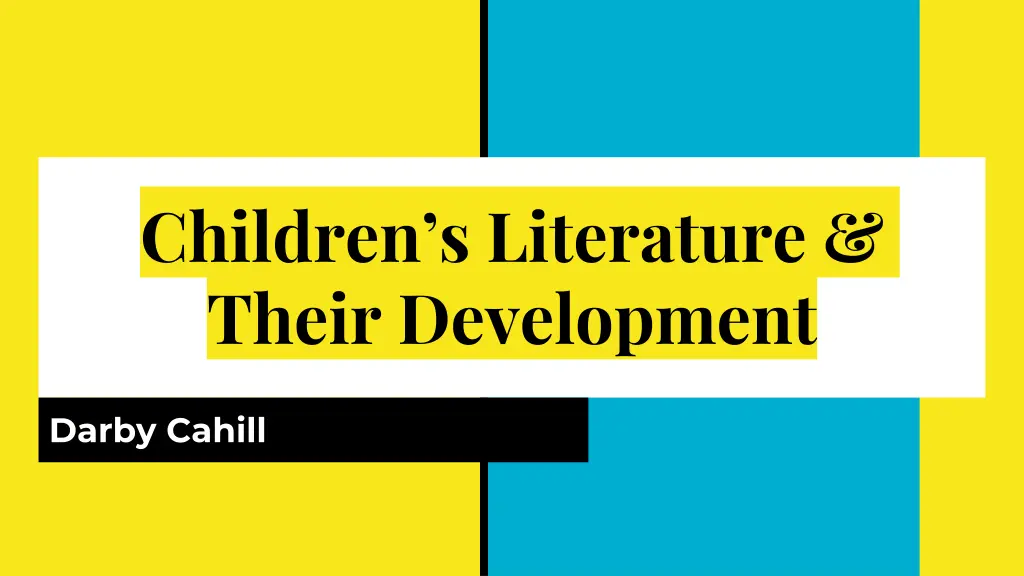 children s literature their development n.w