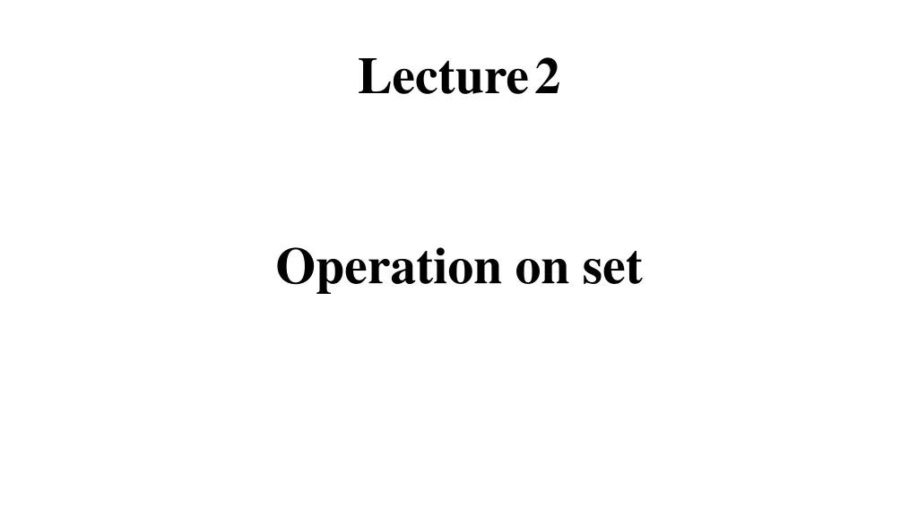 lecture2 n.w