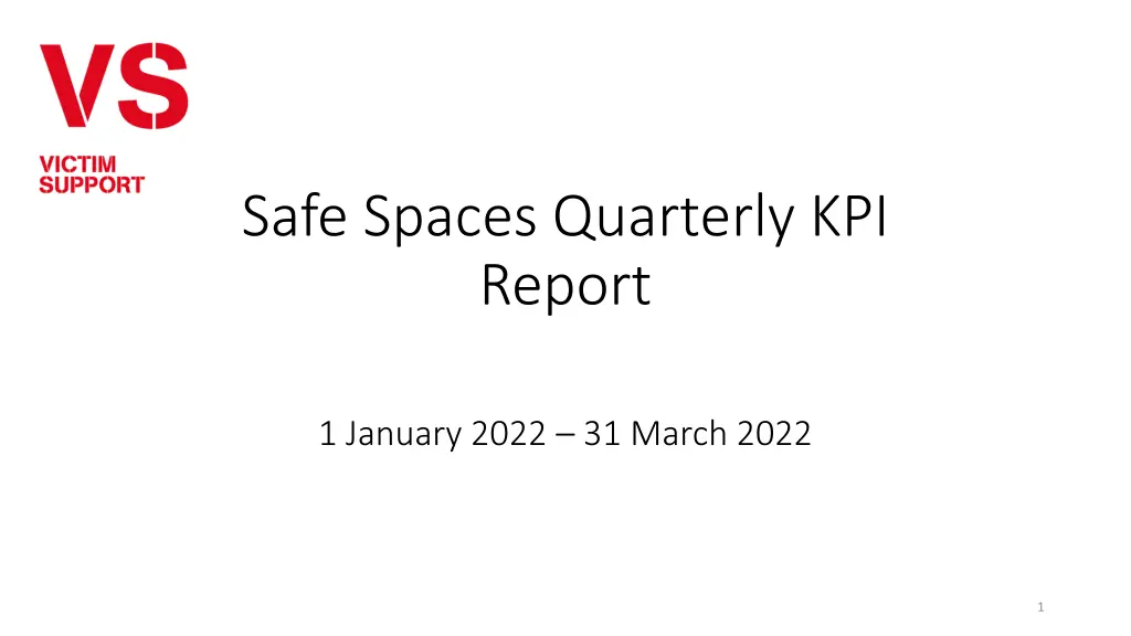 safe spaces quarterly kpi report n.w