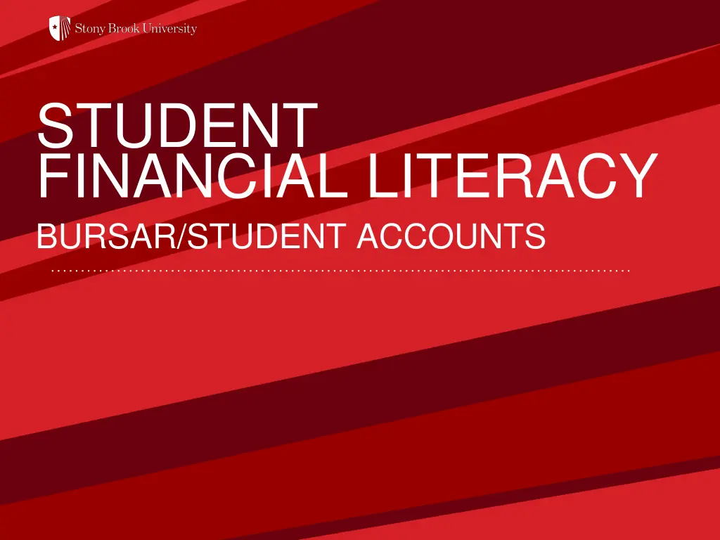 student financial literacy bursar student accounts n.w
