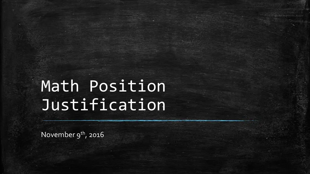 math position justification n.w