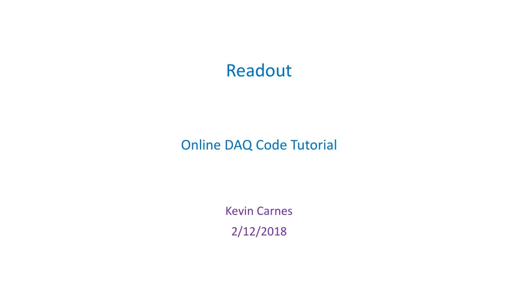 readout n.w